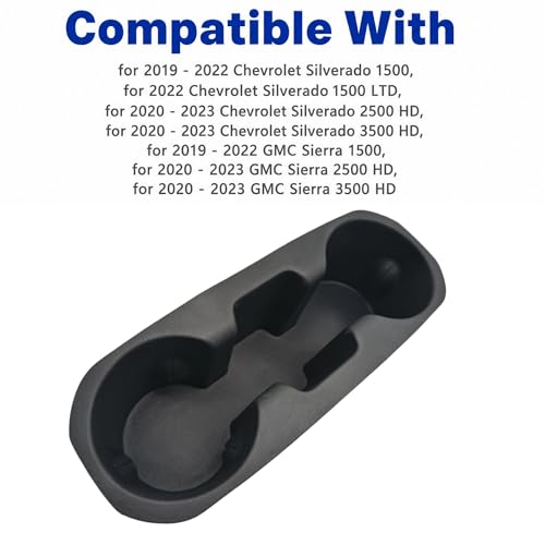 Insert para portavasos consola Sierra Silverado 2019-2023 miniatura 3