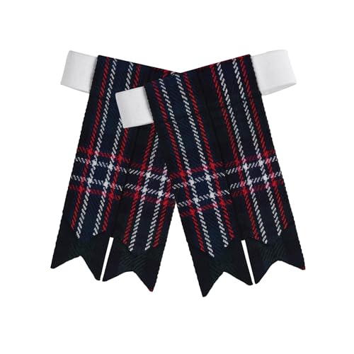 Image of Scottish Tartan Kilt Flashes with Elastic Adjusters