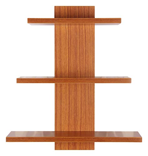 Image of TRUEBOND Wall Decor Shelf /Rack Set of 3 Shelve (3, Eco Teak)