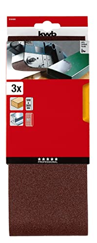 kwb Abrasive Belts 100X560 Mm Made Of High-Grade Aluminium Oxide With Grit Size 80 - Image 2