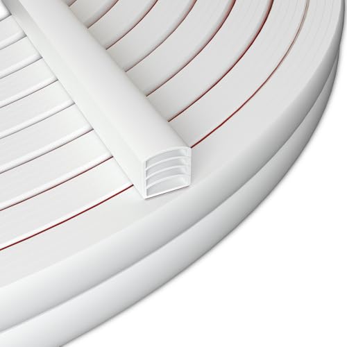 Weather Stripping for Doors/Windows,20 Feet Cuttable Insulation Self-Adhesive Weatherstrip,Collision...
