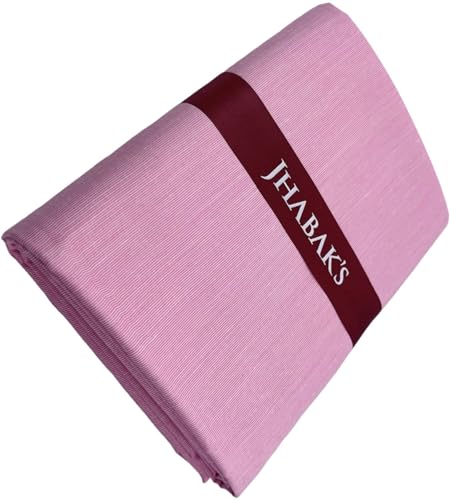 Image of JHABAK'S Unstitched Cotton Blend Solid Shirt & Trouser Fabric - 2.25 m Shirt Cloth - 1.20 m Pant Piece
