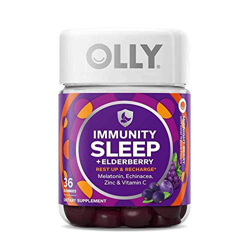 Olly Immunity Rest up & Recharge Sleep + Elderberry, 36 Gummies (Pack of 2)