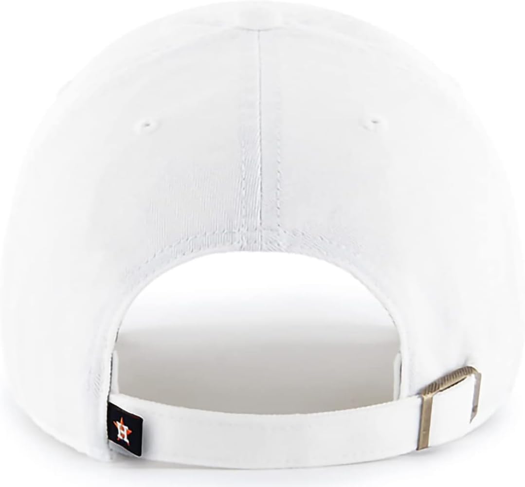 47 MLB White Team Color Primary Logo Clean Up Adjustable Strap Hat Cap, Adult One Size Fits All - Image 2