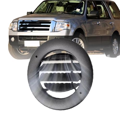 Rejilla Aire Acondicionado Coche Para Ford Para Explorer 2016-2019 BL1Z-19893-AA 9L1Z-19893-AG GB5Z-19893-CB Rejilla Ventilación Redonda Y Aire Acondicionado Techo Coche(1pc Black)