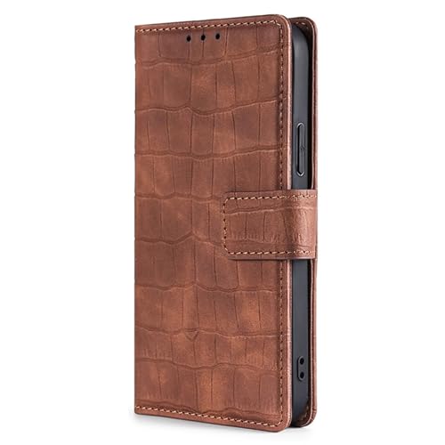 Étui portefeuille Google Pixel 9 Pro XL contre les rayures avec coque TPU marron