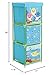 Idea Nuova Nickelodeon Baby Shark 3 Tier Fabric Storage Organizer with 3 Cubes and Removable Lid