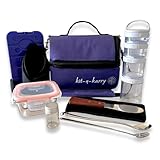 Portion Perfection Kit-N-Karry BARIATRIC Surgery Must Haves - Insulated Weight Control Portion Control Lunch Pack with Containers Included – Meal Prep Container, Cutlery, Snack Pots, Napkin and More