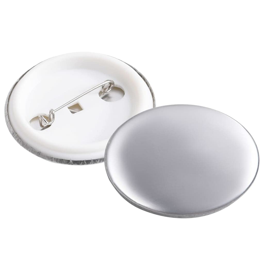 Button-Rohlinge 37 mm 500 Sets DIY Anstecknadeln Bastelset für Buttons Metallschale Mylar-Folie Kunststoff Rückseite