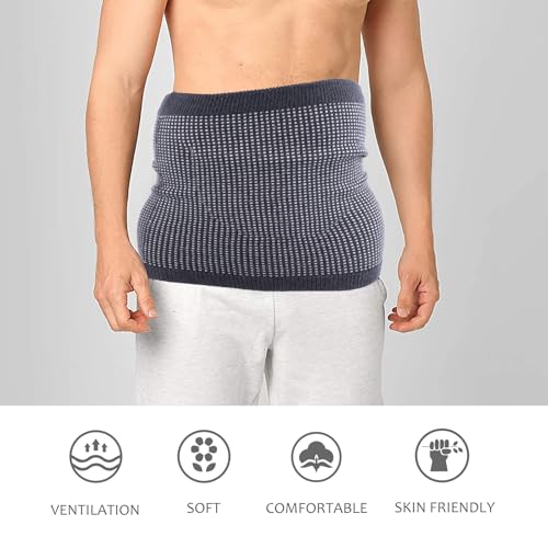Faja lumbar elástica de cachemir talla XL para soporte y calentamiento miniatura 6