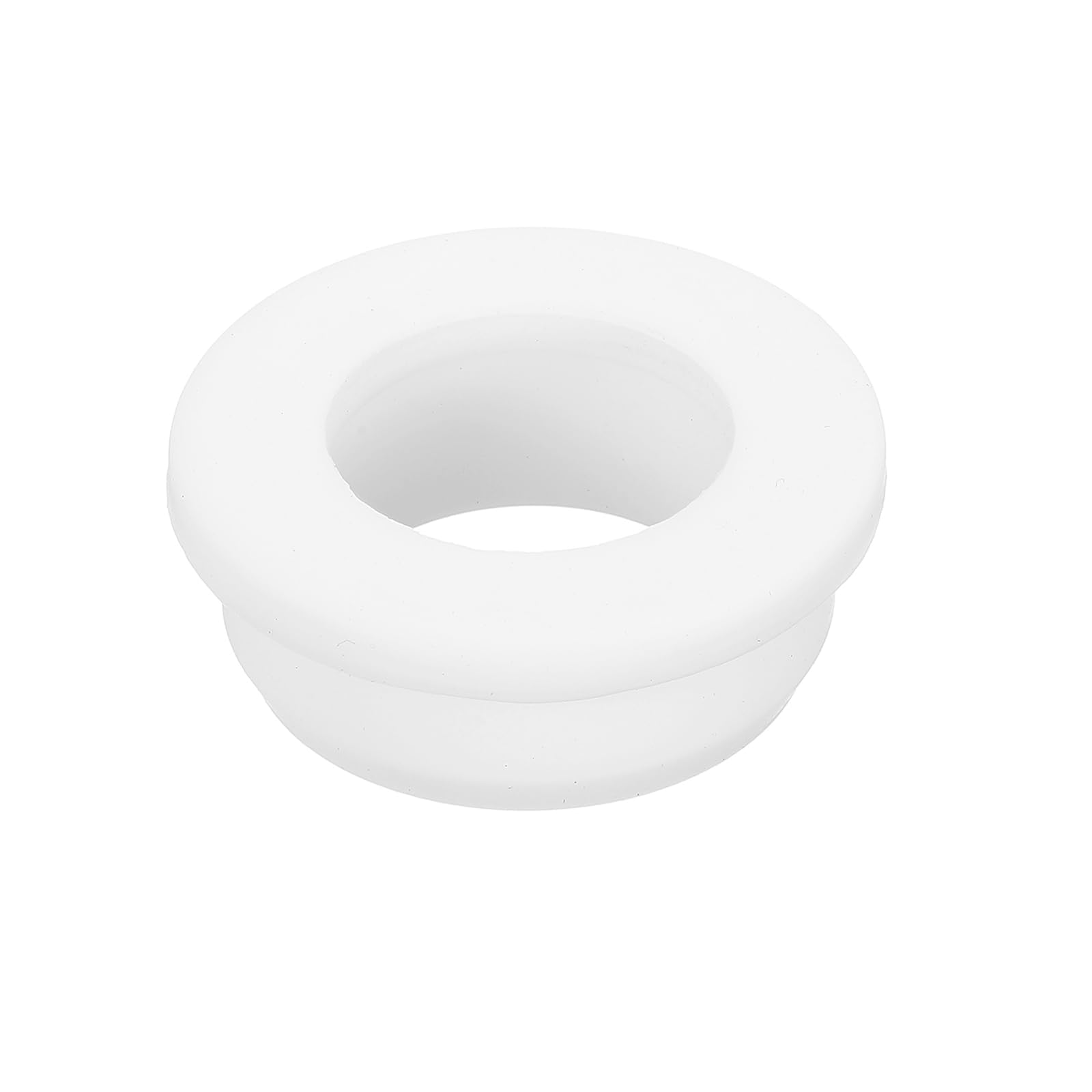 Unifizz 1Pcs Rubber Grommet 35mm Drill Hole, 25mm ID Hole Top Hat Grommet White Silicone Hole Plug Gasket for Automotive, Machinery and Wiring Applications