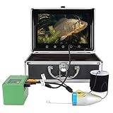 videos pesca trucha a ninfa Monitor de 10,1 pulgadas: la cámara de pesca submarina tiene una gran pantalla a color TFT de 10,1 pulgadas con 640x480 píxeles y un parasol extraíble, cable de 30 m de largo, ideal para entornos con mucha luz