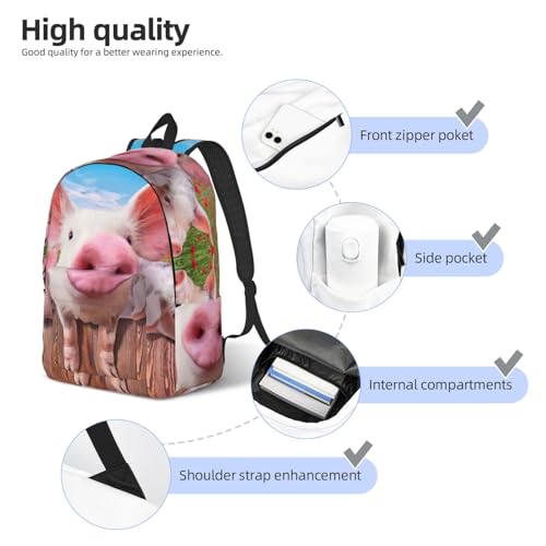 Sac à dos ordinateur cochon mignon EdWal pour soulager vos trajets - 5