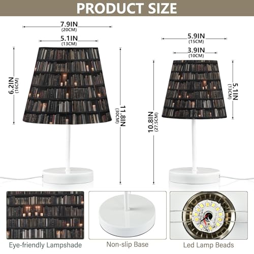 Lámpara de mesa LED para regalo con diseño de libros y puerto USB 4