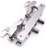 Rikavim Drum Clamp 2 Hole Silver Durable Multiclamp Cymbal Stand Mount Holder for Drums Cymbals Musi