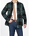 ZENTHACE Men's Sherpa Fleece Lined Flannel Shirt for Men Warm Brushed Plaid Shirt Jacket(All Sherpa Fleece Lined) Green XXL