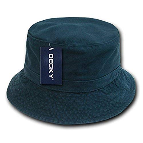 DECKY Polo Bucket Hat, Navy, Small/Medium