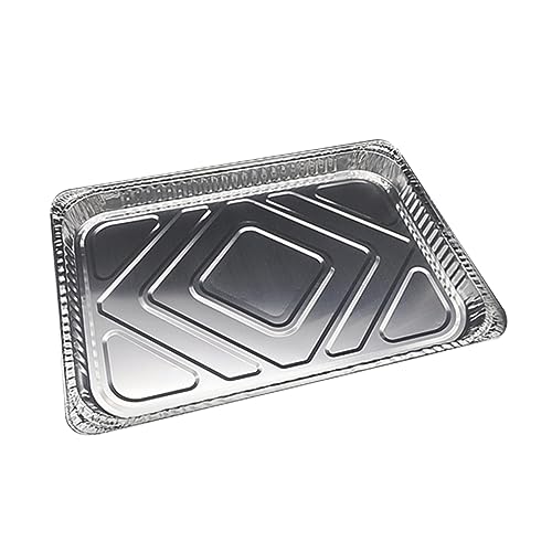 OFFSCH 10pcs BBQ Aluminum Foil Trays Grease Tray Replacement Outdoor Griddle Accessory Set