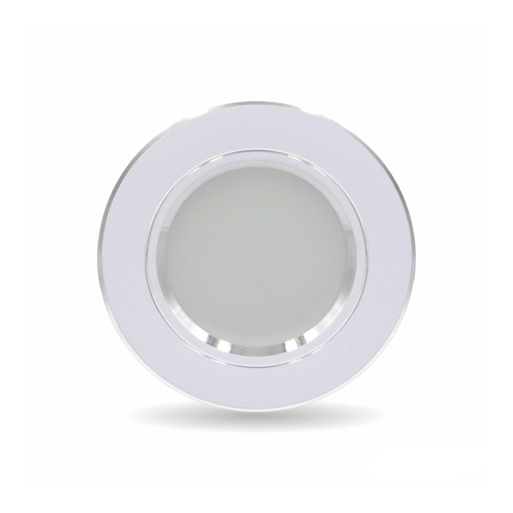 HHF Home Lighting, Pack of 10, AC220V LED Indoor Downlight Round Recessed Downlight LED Ceiling Lighting Lamp(White,18W White)