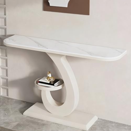 Yqyc �X�^���h�e�[�u���A���֎��[���b�N�A�ΔV�A�ی^�I�A�ω׏d100kg�A�L���⃊�r���O���[���ɍœK�A������(White,150x80x30cm/59x31x11in)