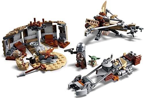 Image of LEGO 75299 Star Wars: The Mandalorian Trouble on Tatooine Building Set with Baby Yoda The Child Figure, Season 2 Playset