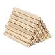 PATIKIL 100 Stück 8 x 80mm Holzdübel Set, Riffelholzdübel Holzstifte Dübel Set Gerillte Holzübelstifte Dübel Holz mit Rillen für Zimmerei Möbel Tür Kunsthandwerk Projekte