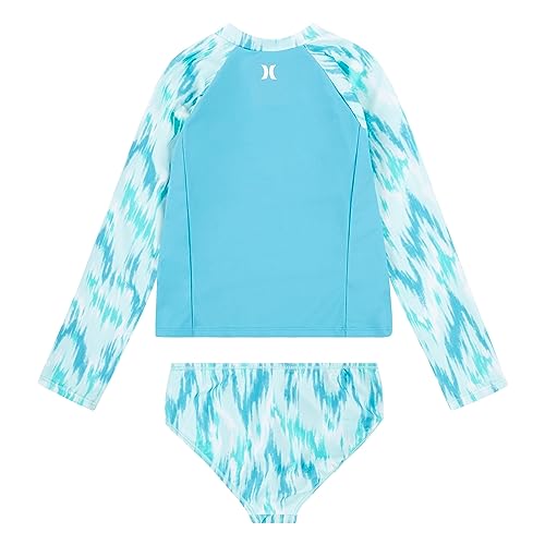 Image of Hurley Girls Long Sleeve Rash Guard Swimsuit