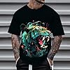 2026 graphic T-shirts for men and women can be used as 3D printed short sleeve shirt tops for both men and women, black, XXL #1