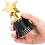 Lawei 32 Pack Mini Gold Award Trophy, 4.6 Inch Gold Star Trophy Awards Bulk, Plastic Trophies for Party Favors, Props, Rewards, Game Prize, Winning Prizes, Competitions for Kids and Adults - Image 4