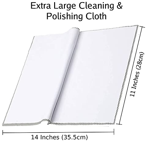 Connoisseurs Sterling Silver Jewelry Cleaner With Cleaning Basket Dip Tray, 2 Layer Polishing Cloth And Brush #TOP3