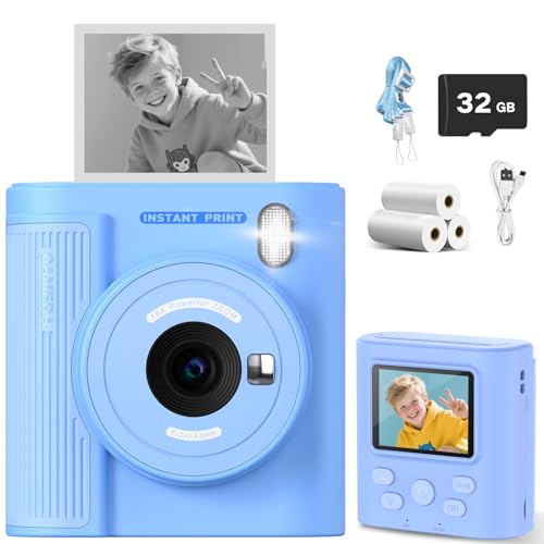Kids Camera Instant Print for 3-12 Year Olds, HD Digital