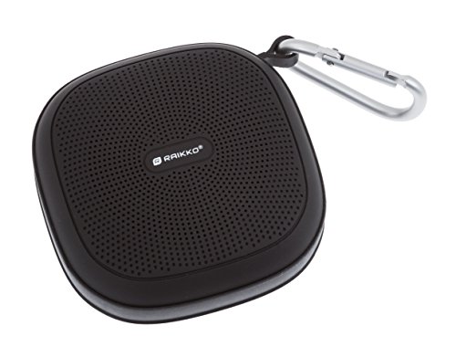 Preisvergleich Produktbild RAIKKO Festival Bluetooth Lautsprecher - wasserfest, staubgeschützt, robust, Freisprecheinrichtung für Telefonkonferenzen inkl. Microfon schwarz, für Smartphones, MP3 Player etc. Dance