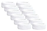 Unique Sports 1' Bicep Band Armband (6 Pair), White