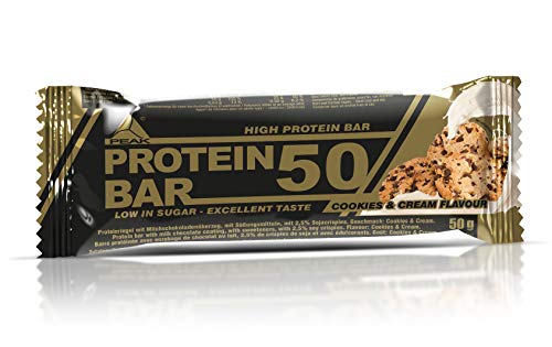 Preisvergleich Produktbild PEAK Protein Bar 50 Cookies & Cream- 24x50g