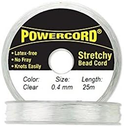 Powercord ゴムコード クリア 直径0.4mm 27.3ヤード / 25メートル