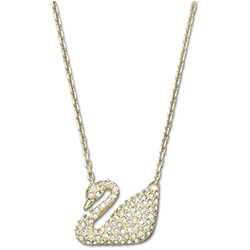 Preisvergleich Produktbild Swarovski Swan Halskette, weiss, vergoldet