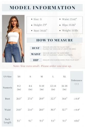 Image of 4-Pack Women's Strapless Tube Tops, Slim Fit Bandeau Crop Shirts | Soft Knit Backless Basic Shirt, Sleeveless Bodycon Fashion, Y2K Going Out Look, Summer Layering, Beach, Party & Daily Fit