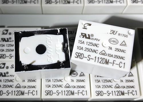 Relé SRD-S-112DM-F-C1 de 4 Pines evita sobrecargas y cortes de energía en placas 12V 2