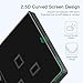 UPROZIL 2 Pack Black Double Switched Socket with USB A & Type C Charging Ports,13 Amp Wall Plug Socket with Crystal Black Glass Panel,Wall Outlet Electric Power Socket UPROZIL 2 Pack Black Double Switched Socket with USB A & Type C Charging Ports,13 Amp Wall Plug Socket with Crystal Black Glass Panel,Wall Outlet Electric Power Socket