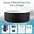 4-6 Person Inflatable Hot Tub, 264Gal Round Portable Blow up Hot Tub, Leak-Proof PVC Outdoor Spa with 130 Air Jets, Heater Pump and Insulated Cover, 82” X 82” X 25