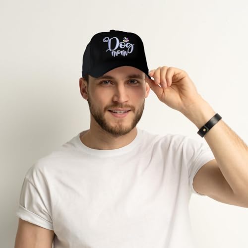 Image of Embroidered Baseball Cap for Women Men Adjustable Baseball Hat Black Baseball Cap Trucker Hat