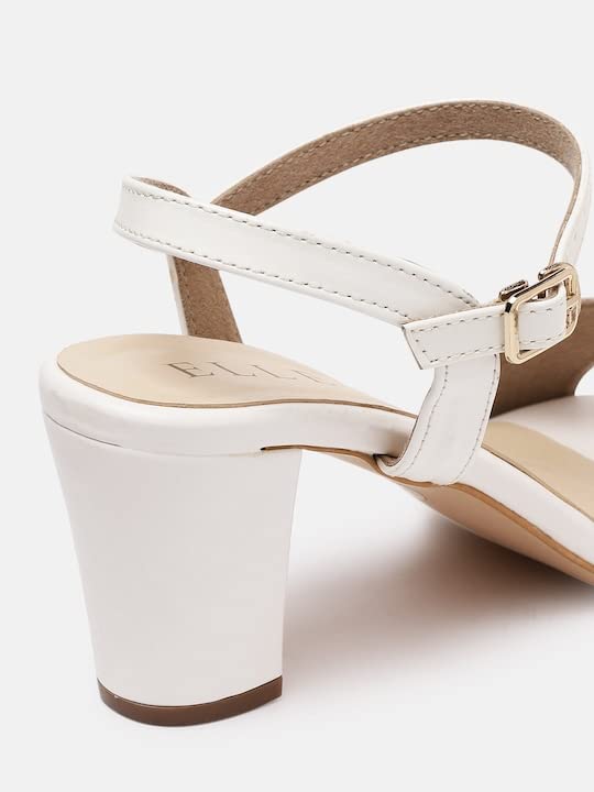 Image of ELLE Women's Block Heel Sandals with adjustable ankle strap