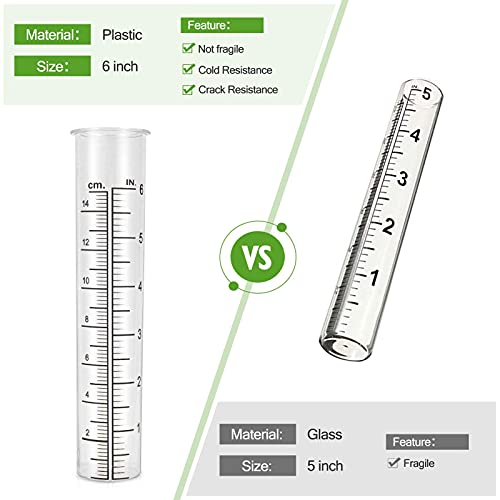 Lunsy 【Gift First Choice】 Solar Rain Gauge Outdoor, Metal Frog Shape, Plastic Tube, With 2 Feet Stake, Decorative For Yards, Garden, Lawn[New Version] #TOP2