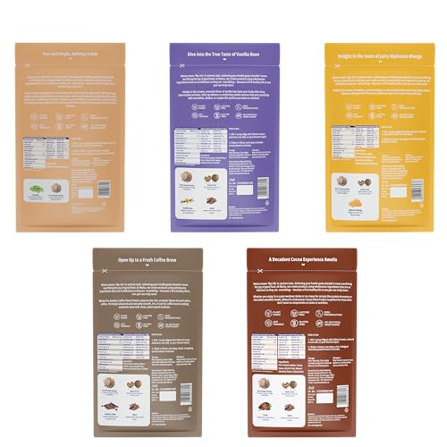 Image of Maiva Pro | Plant Protein Isolate - Assorted Pack - 40gm (Pack of 5) | Upto 30g Protein & 6.5g BCAA | All Essential Amino Acids | Gut Friendly, Easy to Digest | Vegan, Dairy Free, No Preservatives