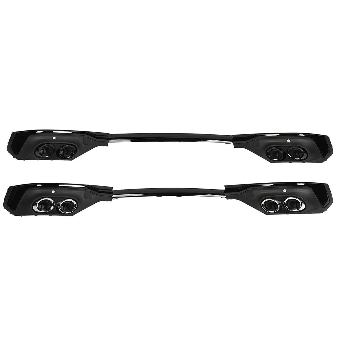 Labbro Diffusore Paraurti Posteriore per Audi Q5 Sportback 2021 2022 2023 2024, Splitter Paraurti Kit Corpo,Spoiler Labbro Posteriore,Black-Black