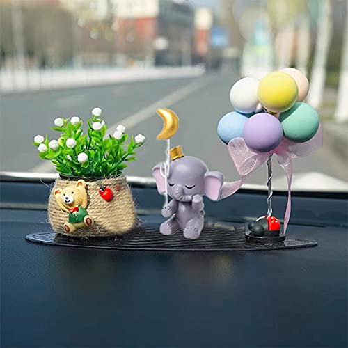 Newmemo 14Pcs Pink Elephant Cake Topper Cute Baby Elephant Cake Decorations Pearl Balls Crown Cake Picks Little Figurine Doll Cupcake Topper It's A Girl Baby Shower Birthday Party #TOP7