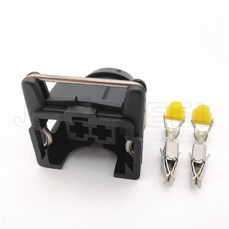 Wiring Connecting Terminals 1-20 Sets 3.5mm 2 pin EV1 Plug Female Fuel Injector Waterproof Connector Ignition Coil Plug 287 013 003 287013003 827551-3 - (Color: Female Set, Package: 20 Sets)