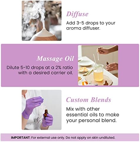 Handcraft Lavender Essential Oil - 100% Pure and Natural - Premium Therapeutic Grade with Premium Glass Dropper - Huge 4 fl. Oz — view 3