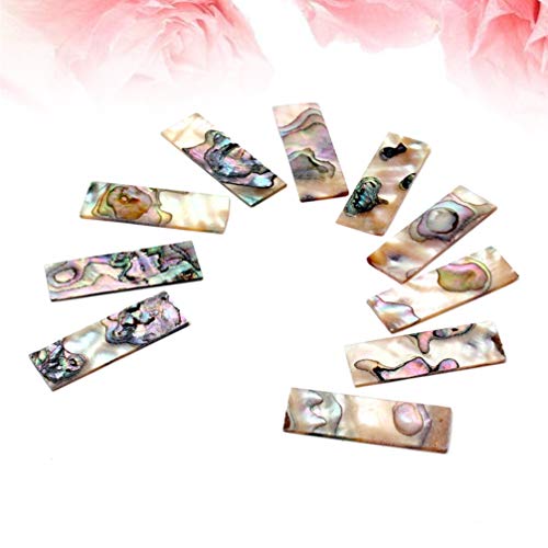 Milisten 10 Pcs Material de Embutimento de Guitarra Inlay Adesivo para Baixo de Guitarra Ukulele Ban