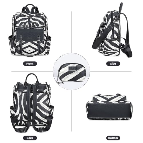 Image of AGLOD Backpack Purse for Women PU Leather Back Packs Designer Ladies Shoulder Bag Fashion Faux Work Travel Handbags